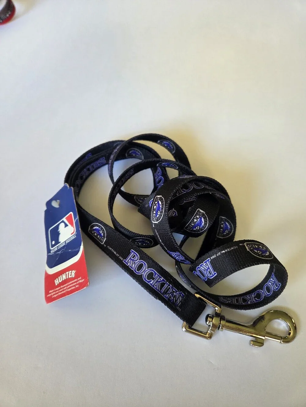 Colorado Rockies Dog Leash Lanyard MLB Baseball NWT Logo Purple Black Heavy Duty
